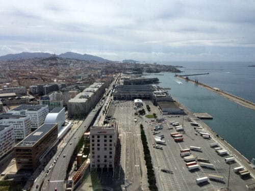 Photographie de l'aménagement du port autonome de Marseille